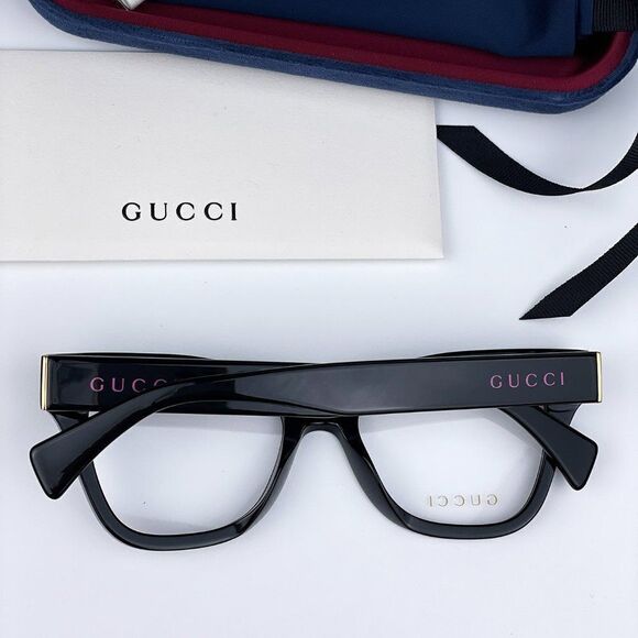 SALE! NEW Gucci GG1133O 003 Shiny Black Cat Eye Women LOGO Eyeglasses main image 4